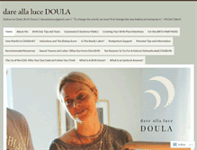 Tablet Screenshot of dareallalucedoula.com